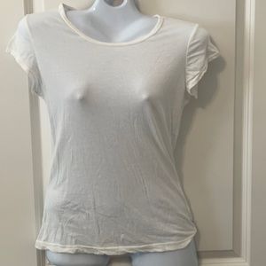 James Perse White fitted tee